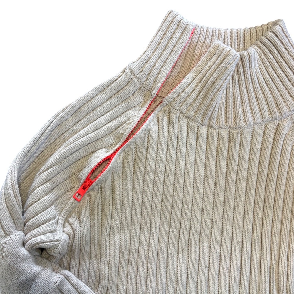 Lisa Todd Spellbound Knit Ribbed Sweater Zipper Neck Women's Size XL - Picture 4 of 9